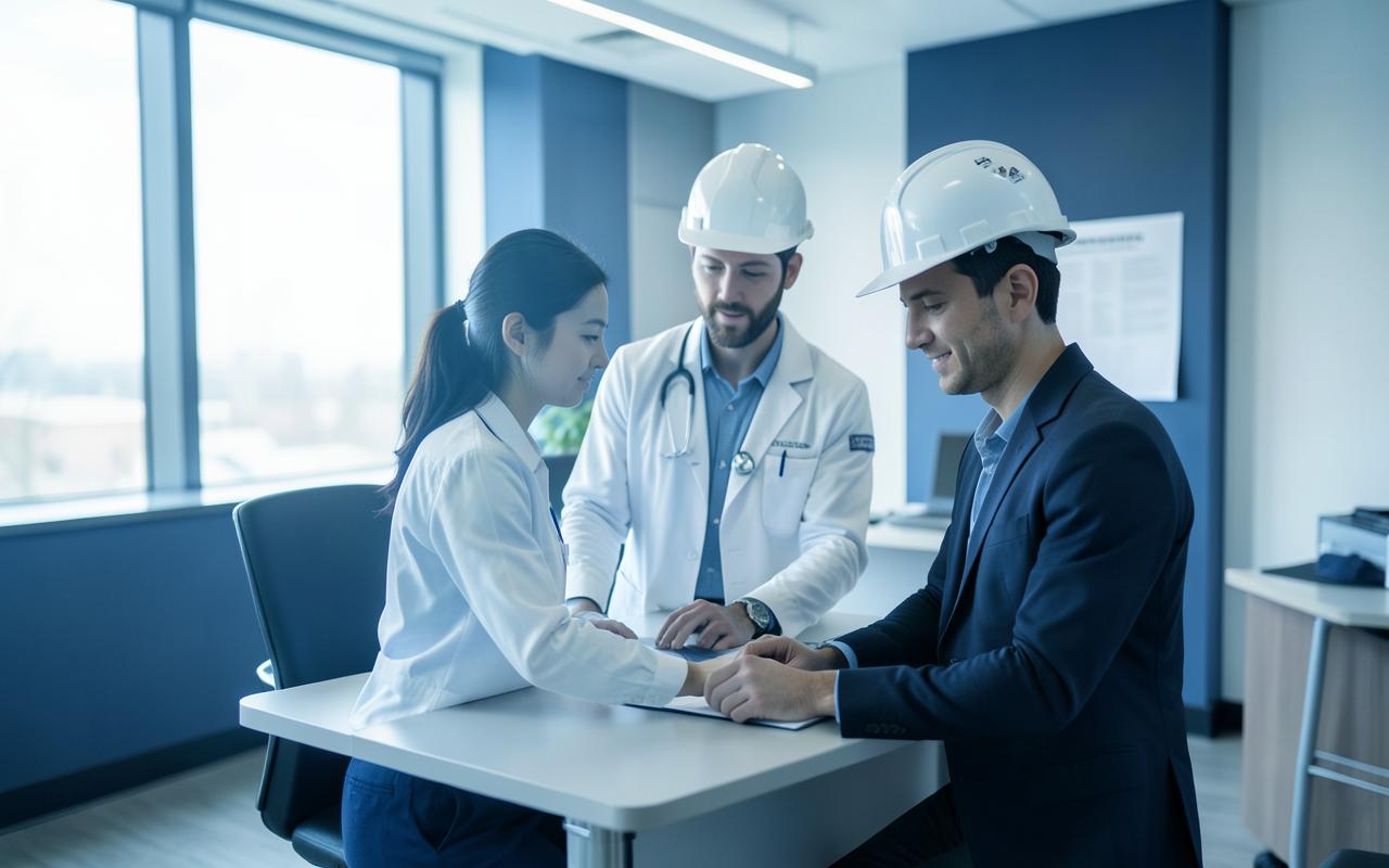 Operação de saúde e segurança do trabalho